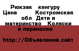 Рюкзак - кенгуру  › Цена ­ 500 - Костромская обл. Дети и материнство » Коляски и переноски   
